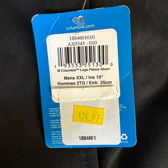 NWT Columbia Fleece Shorts XXL - Picture 11 of 16